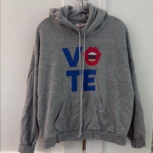 Like new. Levi's Gray VOTE Hoodie